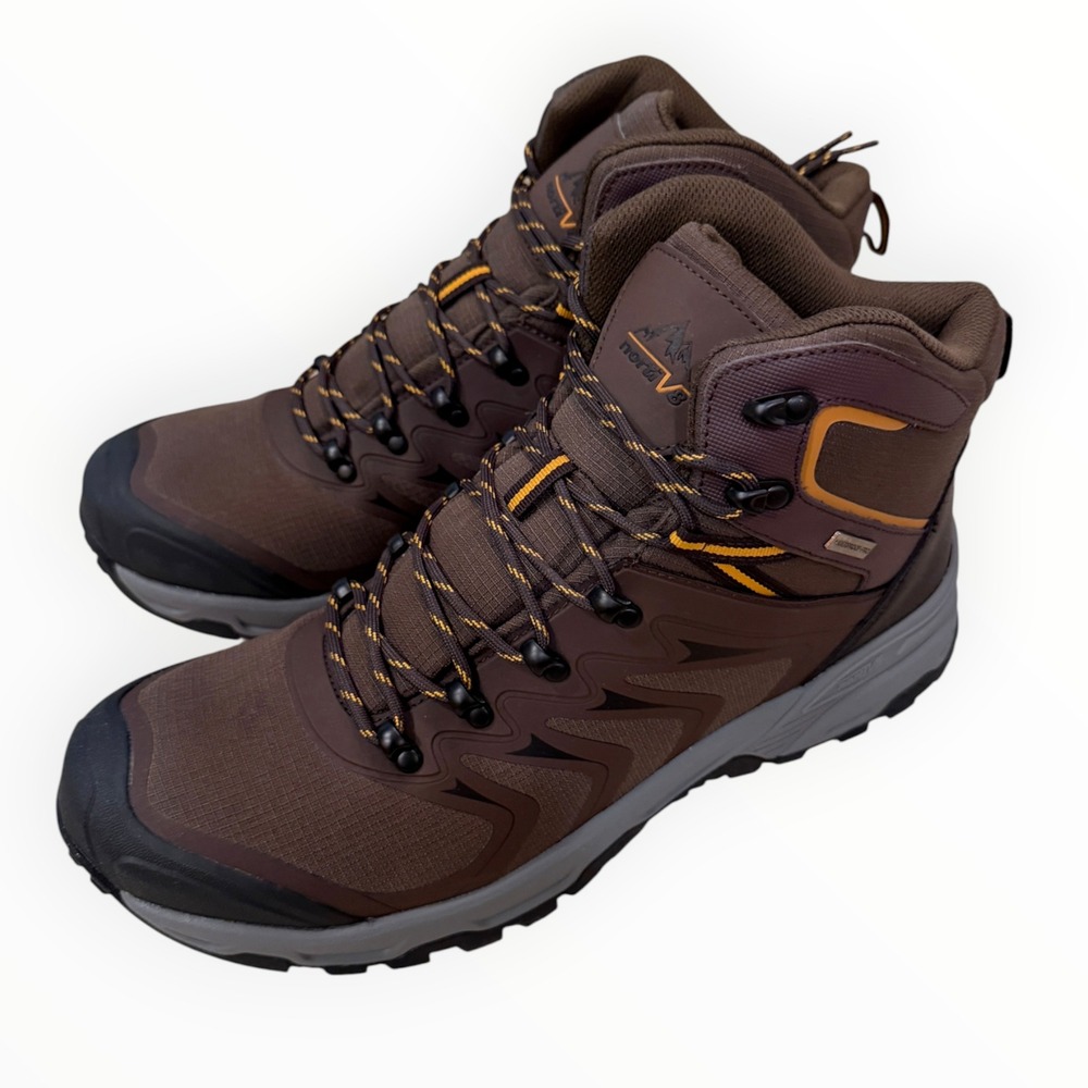 NORTIV 8 Hiking Boots Men 14 Brown New Waterproof PRO Ankle Lightweight Non-Slip